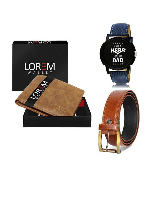 belt, wallet & watch gift combo - 19287688 - Very Small Image - 1