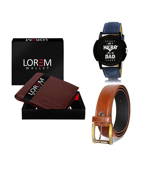 belt, wallet & watch gift combo - 19287689 - Very Small Image - 1