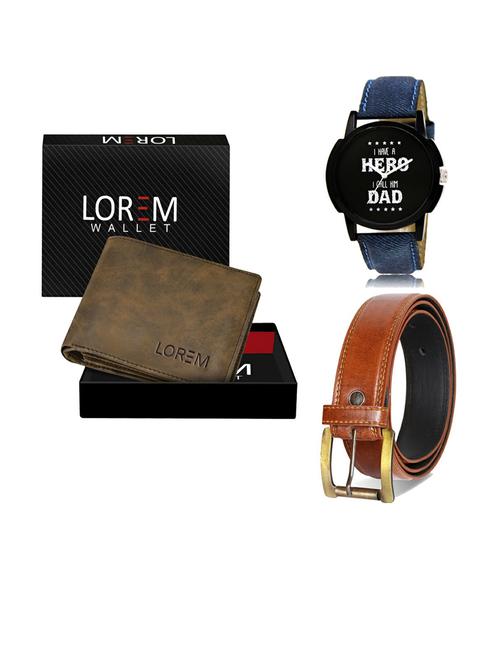 belt, wallet & watch gift combo - 19287700 - Very Small Image - 1