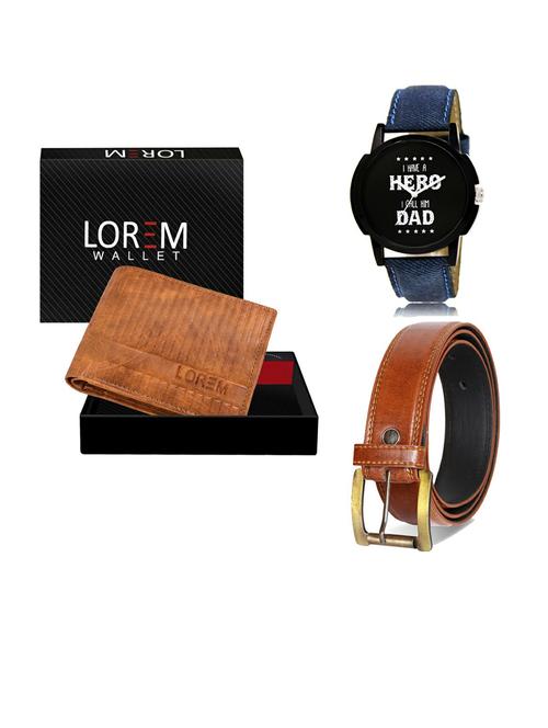 belt, wallet & watch gift combo - 19287704 - Very Small Image - 1