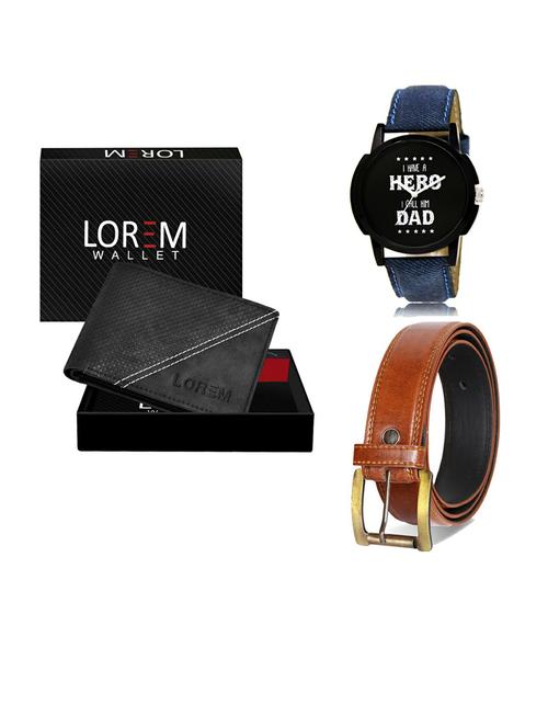 belt, wallet & watch gift combo - 19287710 - Very Small Image - 1