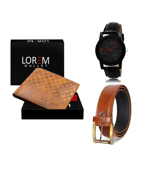belt, wallet & watch gift combo - 19287757 - Very Small Image - 1