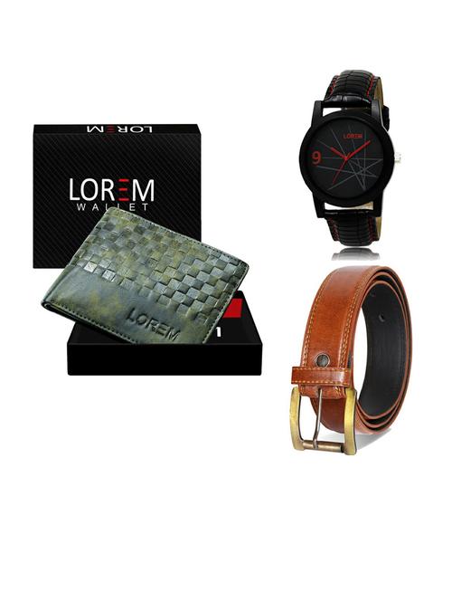 belt, wallet & watch gift combo - 19287758 - Very Small Image - 1