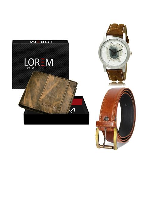 belt, wallet & watch gift combo - 19287785 - Very Small Image - 1