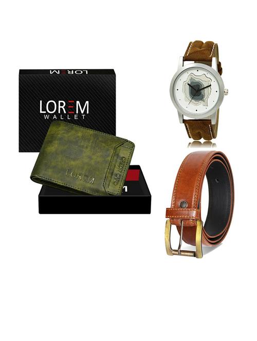 belt, wallet & watch gift combo - 19287792 - Very Small Image - 1