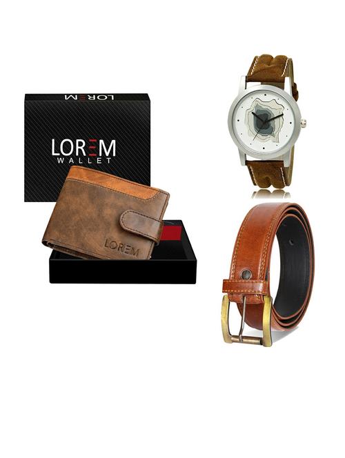belt, wallet & watch gift combo - 19287809 - Very Small Image - 1