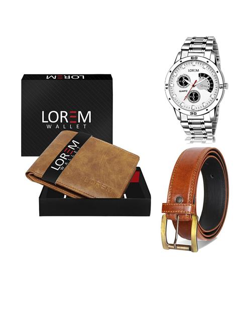 belt, wallet & watch gift combo - 19287823 - Very Small Image - 1
