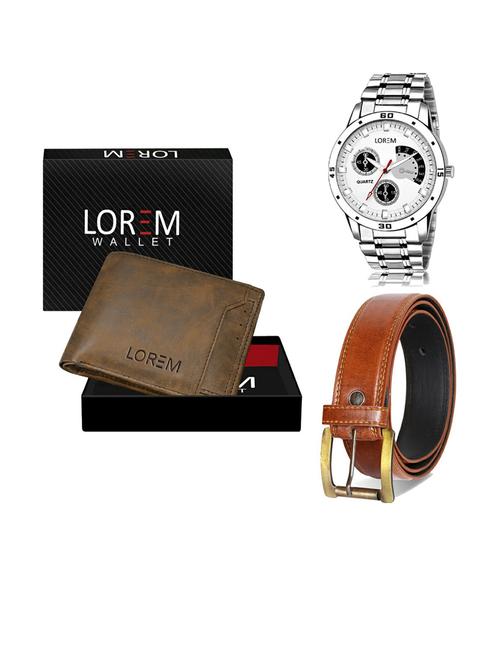 belt, wallet & watch gift combo - 19287834 - Very Small Image - 1
