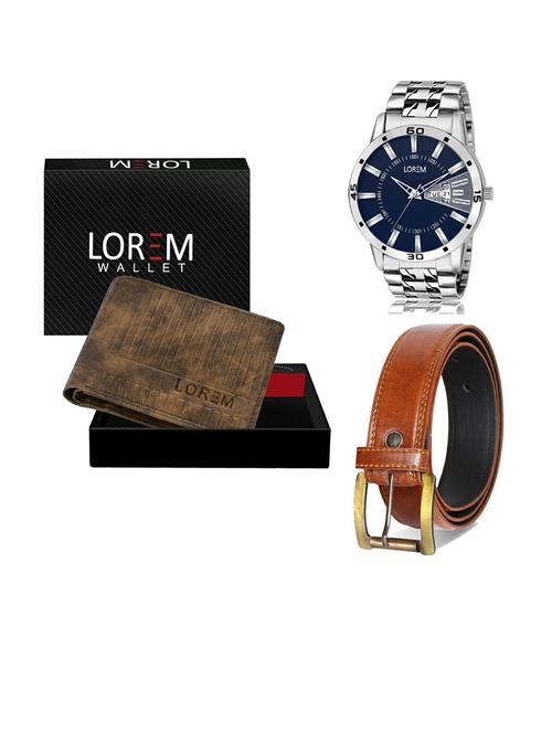 belt, wallet & watch gift combo - 19287883 - Very Small Image - 1
