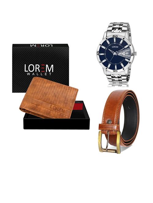 belt, wallet & watch gift combo - 19287884 - Very Small Image - 1