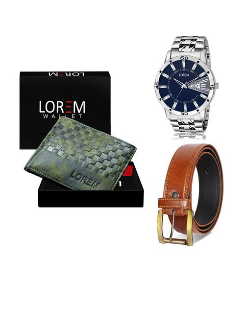 belt, wallet & watch gift combo - 19287893 - Very Small Image - 1