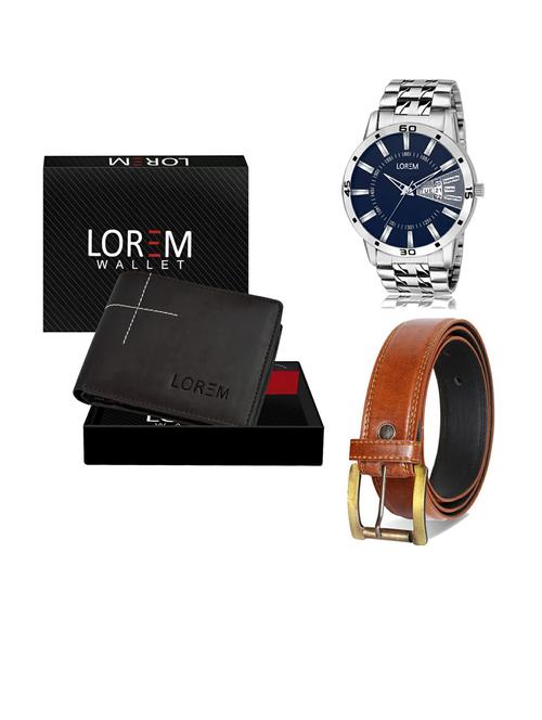 belt, wallet & watch gift combo - 19287896 - Very Small Image - 1