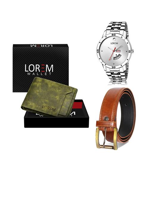 belt, wallet & watch gift combo - 19287916 - Very Small Image - 1