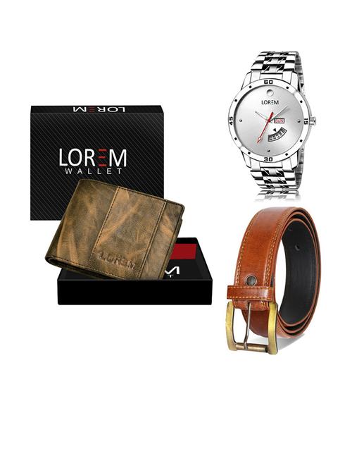 belt, wallet & watch gift combo - 19287920 - Very Small Image - 1