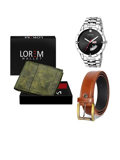 belt, wallet & watch gift combo - 19287963 - Very Small Image - 1
