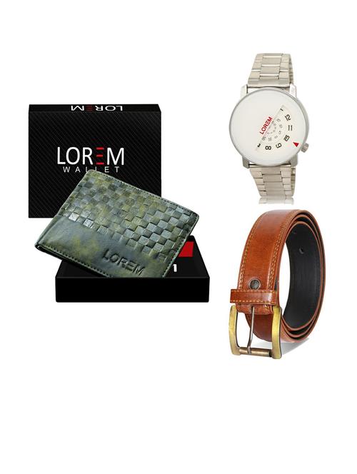 belt, wallet & watch gift combo - 19288073 - Very Small Image - 1