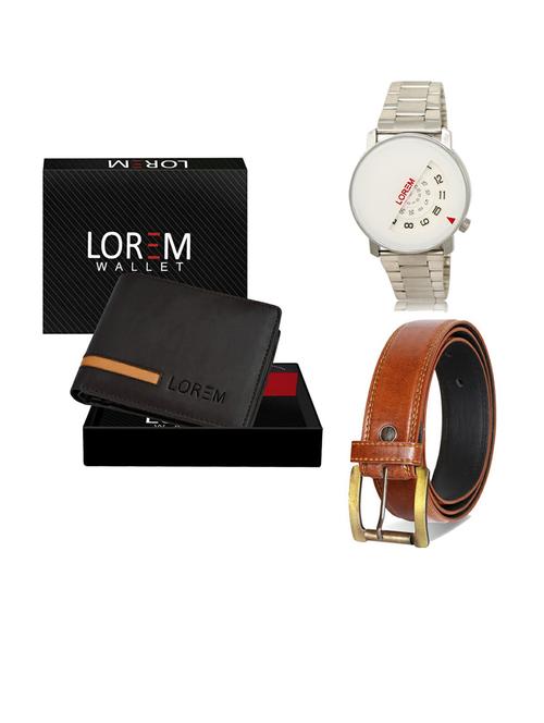 belt, wallet & watch gift combo - 19288078 - Very Small Image - 1