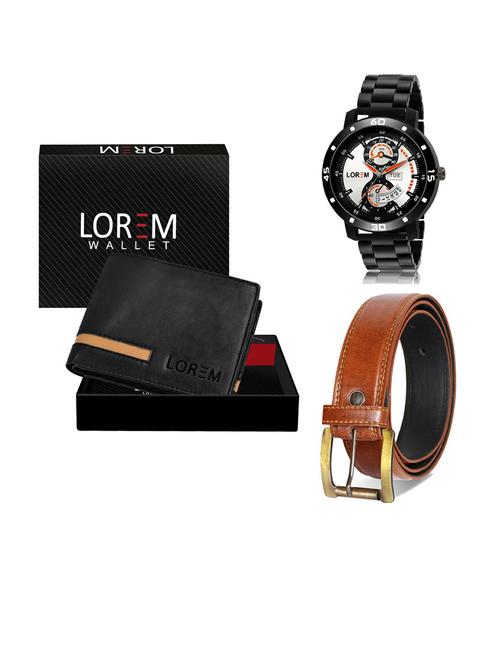 belt, wallet & watch gift combo - 19288122 - Very Small Image - 1