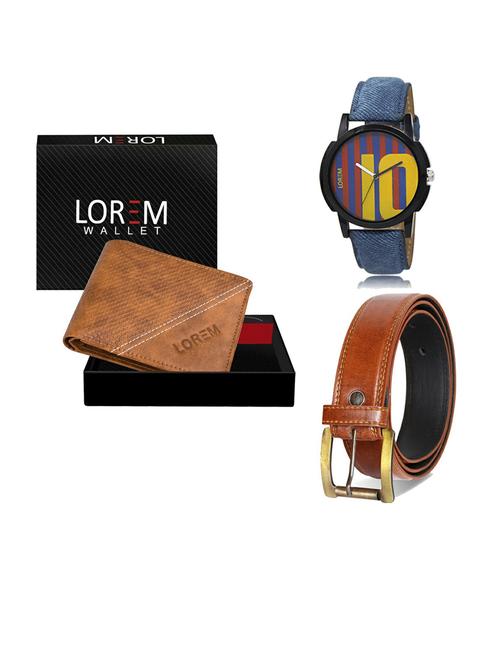 belt, wallet & watch gift combo - 19288158 - Very Small Image - 1