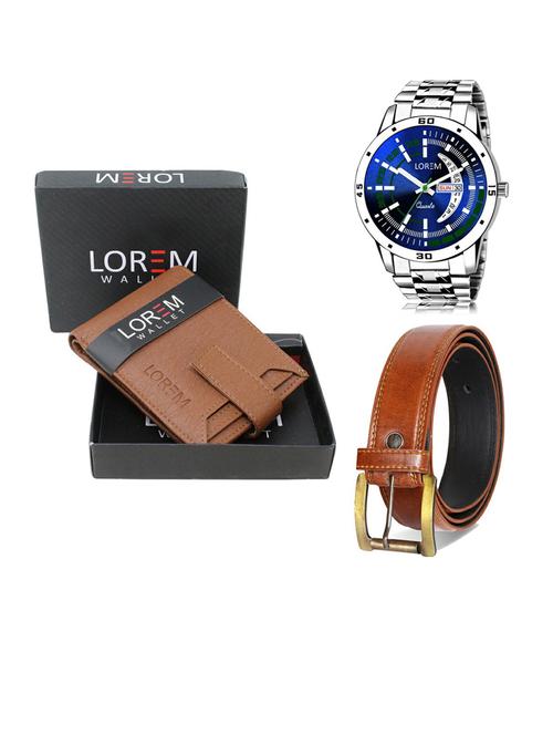 belt, wallet & watch gift combo - 19288180 - Very Small Image - 1
