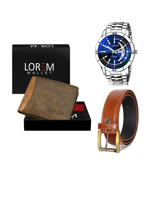 belt, wallet & watch gift combo - 19288196 - Very Small Image - 1
