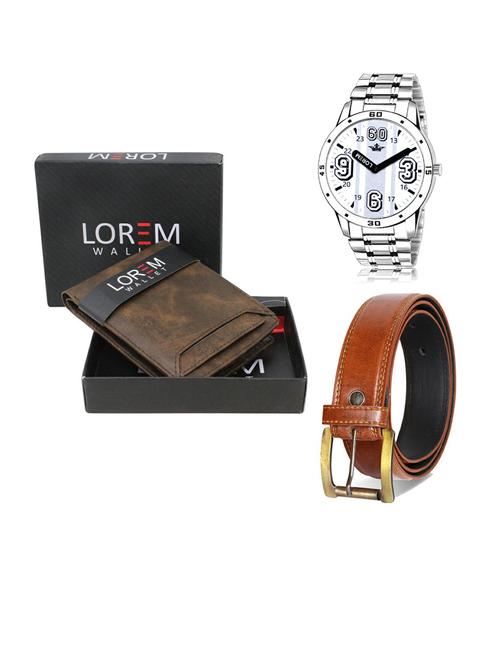 belt, wallet & watch gift combo - 19288220 - Very Small Image - 1