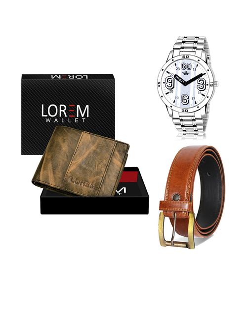 belt, wallet & watch gift combo - 19288235 - Very Small Image - 1