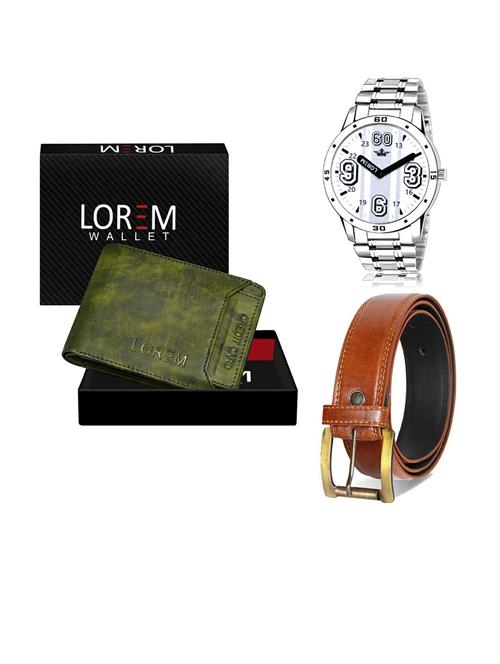 belt, wallet & watch gift combo - 19288242 - Very Small Image - 1