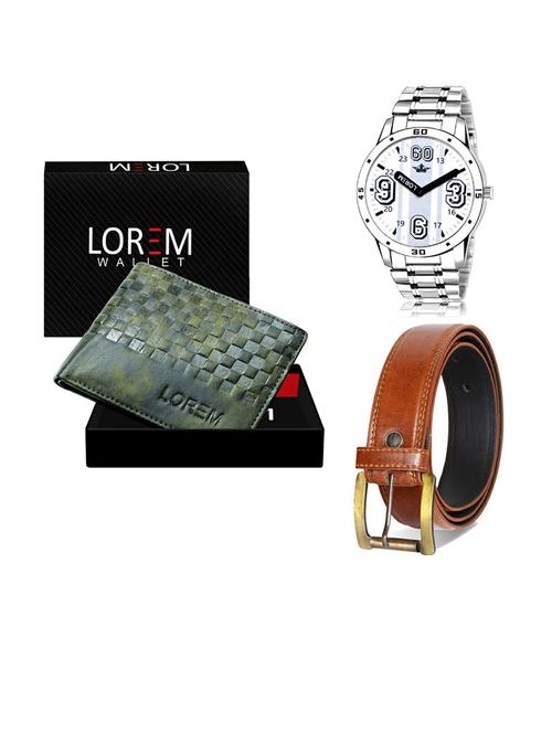 belt, wallet & watch gift combo - 19288253 - Very Small Image - 1