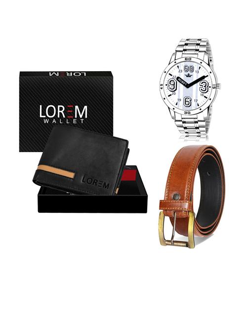 belt, wallet & watch gift combo - 19288257 - Very Small Image - 1