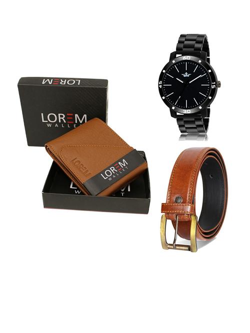 belt, wallet & watch gift combo - 19288262 - Very Small Image - 1