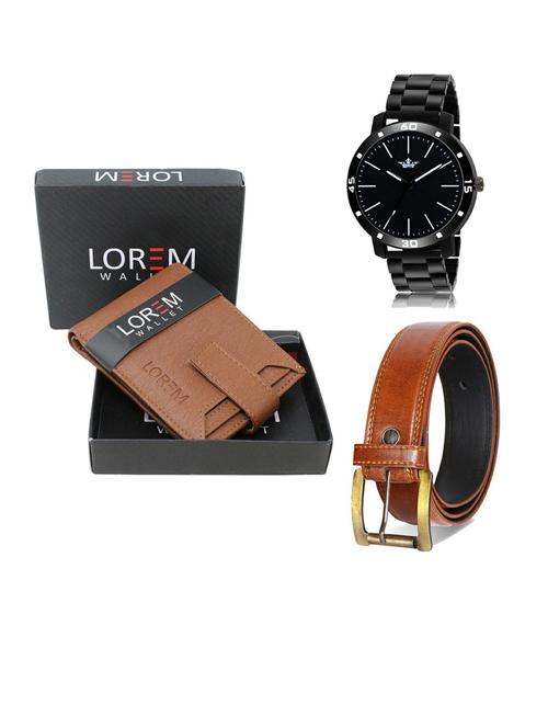 belt, wallet & watch gift combo - 19288270 - Very Small Image - 1
