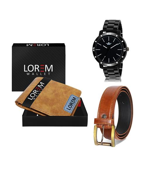 belt, wallet & watch gift combo - 19288271 - Very Small Image - 1