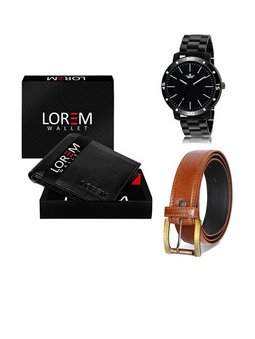 belt, wallet & watch gift combo - 19288275 - Very Small Image - 1