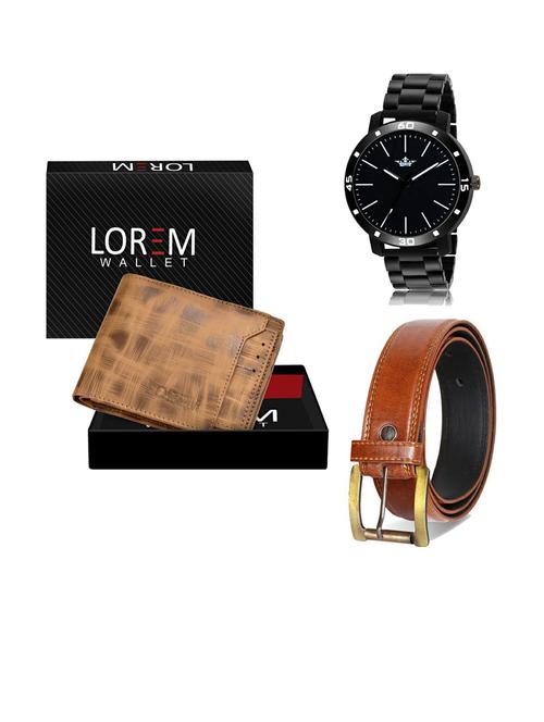 belt, wallet & watch gift combo - 19288281 - Very Small Image - 1