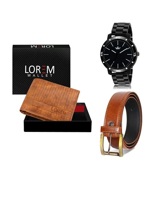 belt, wallet & watch gift combo - 19288289 - Very Small Image - 1