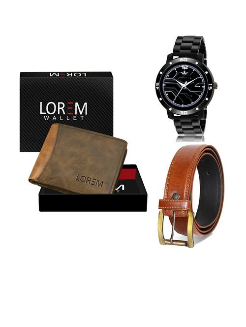 belt, wallet & watch gift combo - 19288331 - Very Small Image - 1