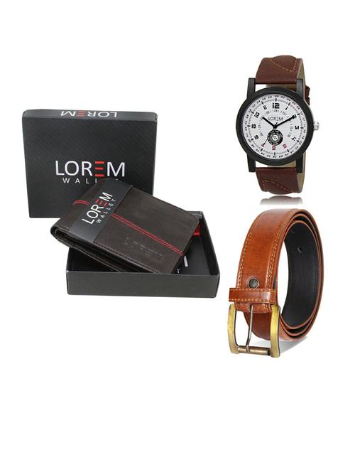 belt, wallet & watch gift combo - 19288357 - Very Small Image - 1