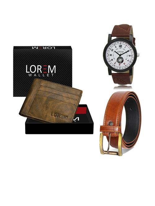 belt, wallet & watch gift combo - 19288369 - Very Small Image - 1