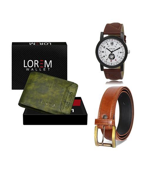 belt, wallet & watch gift combo - 19288377 - Very Small Image - 1