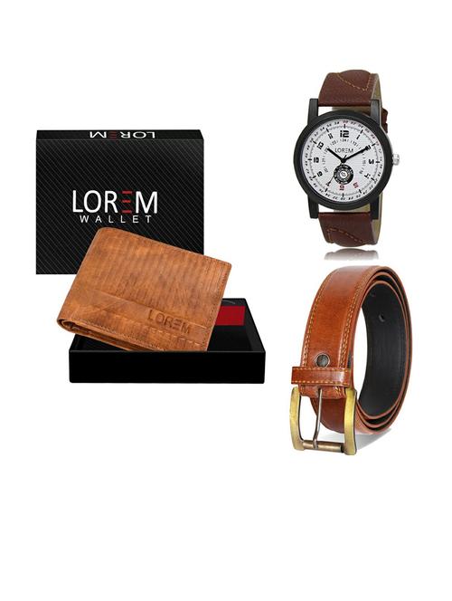 belt, wallet & watch gift combo - 19288379 - Very Small Image - 1