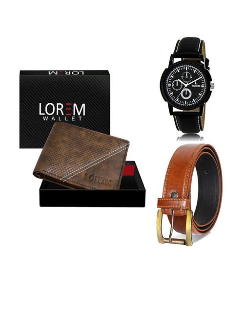 belt, wallet & watch gift combo - 19288427 - Very Small Image - 1
