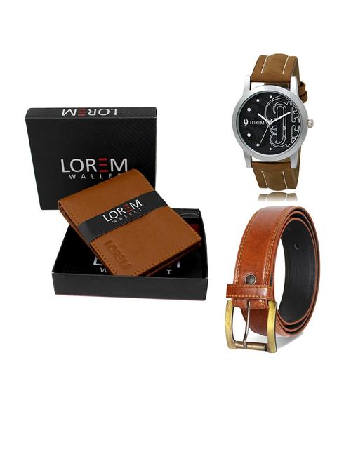 belt, wallet & watch gift combo - 19288443 - Very Small Image - 1
