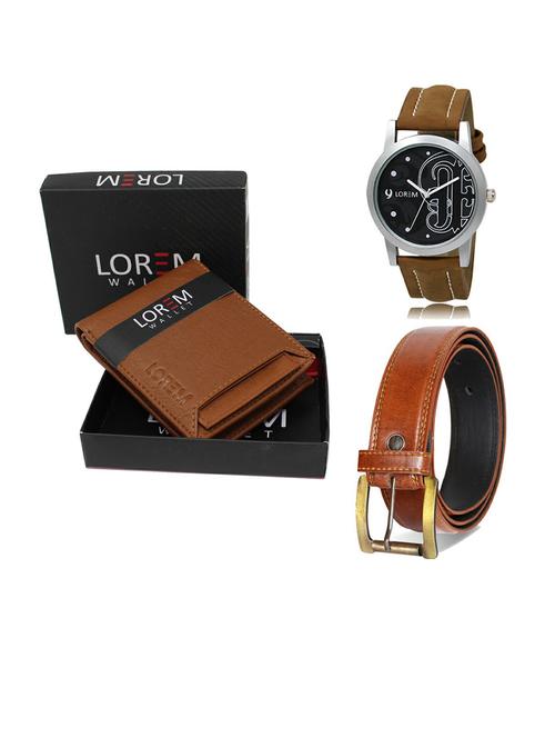 belt, wallet & watch gift combo - 19288444 - Very Small Image - 1