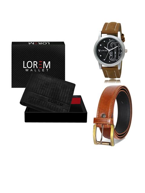 belt, wallet & watch gift combo - 19288471 - Very Small Image - 1