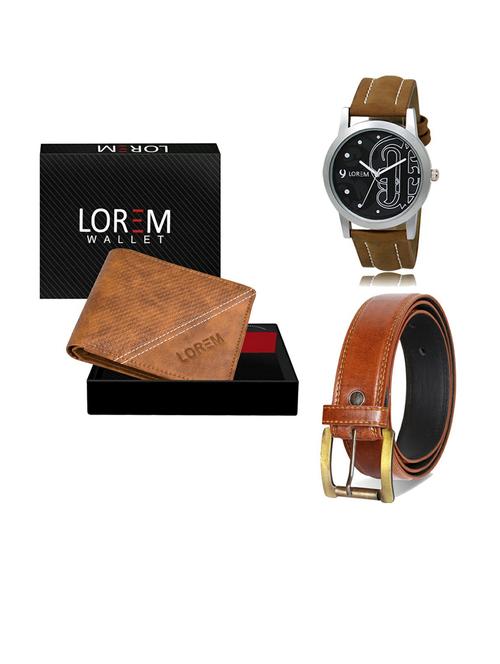 belt, wallet & watch gift combo - 19288473 - Very Small Image - 1