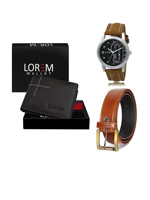 belt, wallet & watch gift combo - 19288481 - Very Small Image - 1