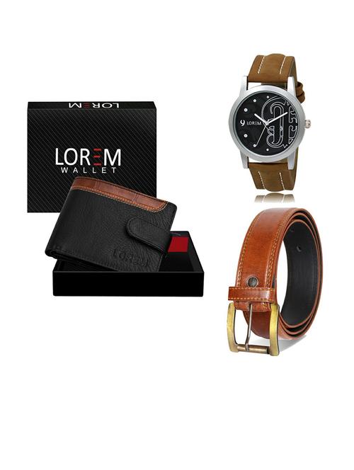 belt, wallet & watch gift combo - 19288485 - Very Small Image - 1