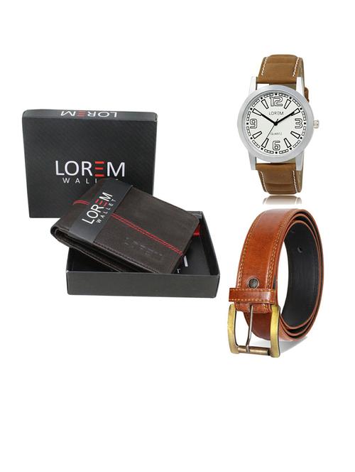 belt, wallet & watch gift combo - 19288492 - Very Small Image - 1