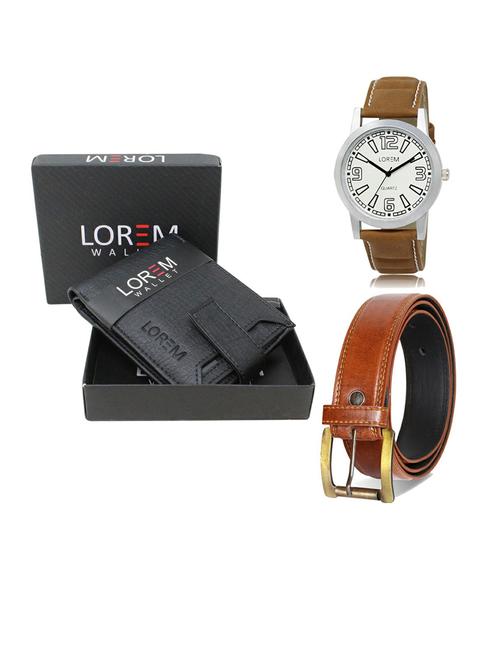 belt, wallet & watch gift combo - 19288493 - Very Small Image - 1